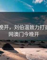 澳门 今晚开，刘伯温致力打造火热全网澳门今晚开