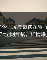 当事人在今日凌晨遭遇花絮 争议四起，17c全网炸锅，详情曝光