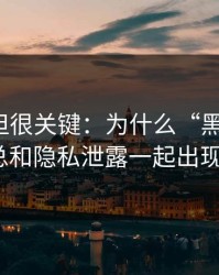 不热门但很关键：为什么“黑料吃瓜”总和隐私泄露一起出现？