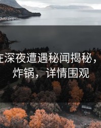 圈内人在深夜遭遇秘闻揭秘，17c全网炸锅，详情围观